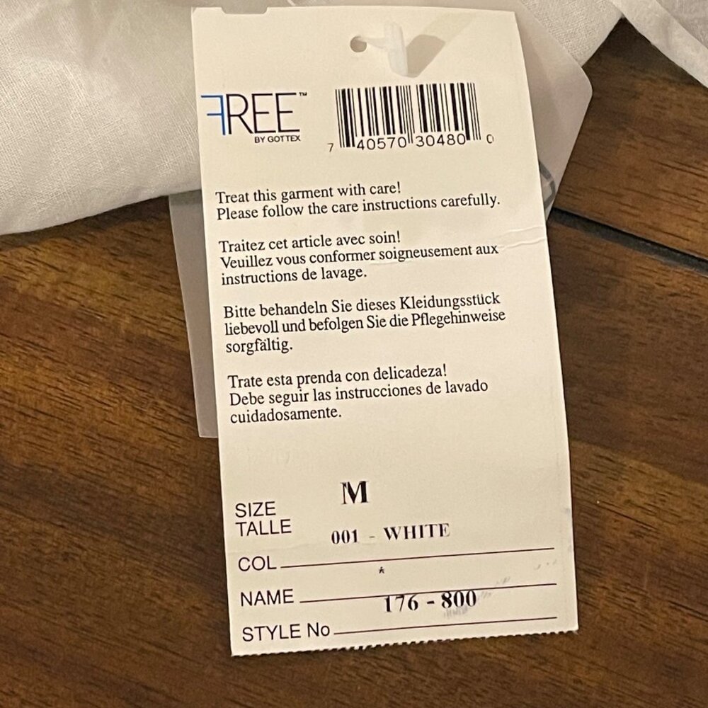 NWT Free by Gottex White Wide Leg Pants size medium new - Picture 7 of 11